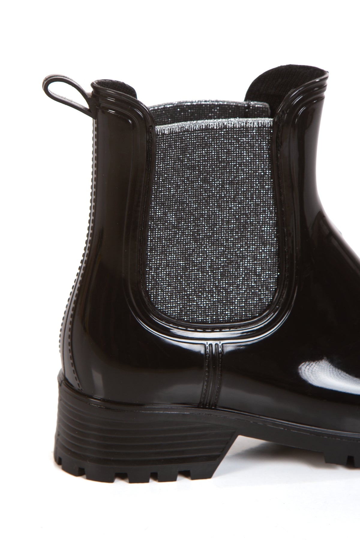 Ducie Londan siyah poliüretan tabanlı yağmur botu