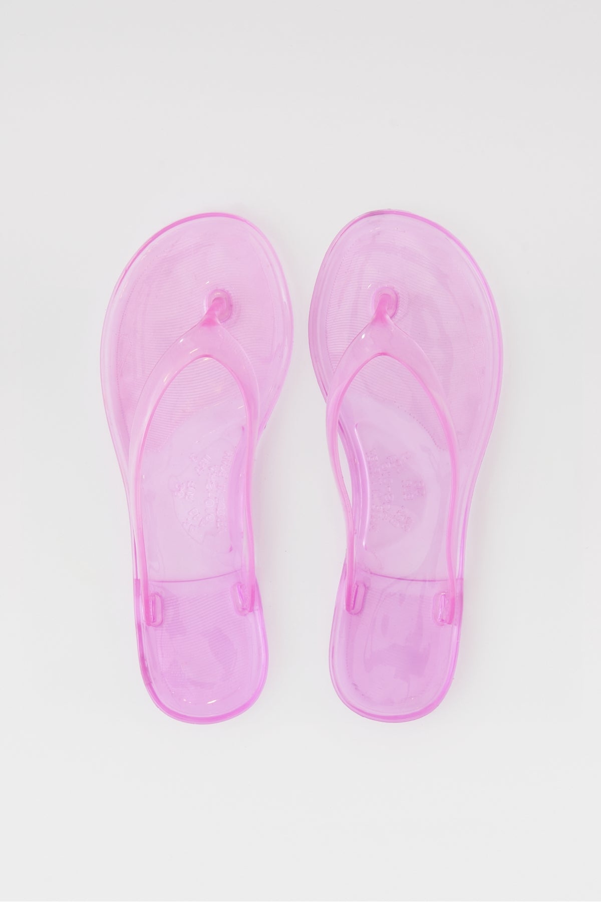 Desta seffaf fuşya bayan plaj terliği