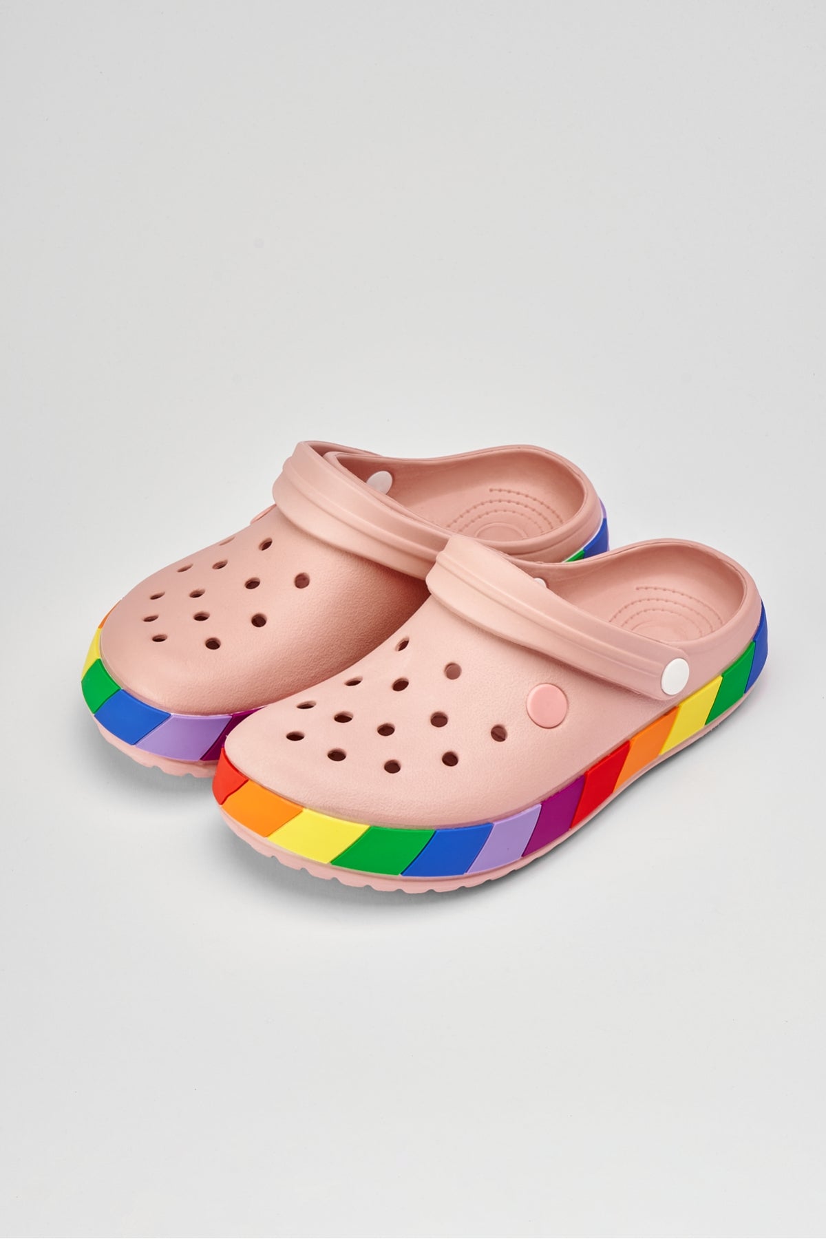 Samesa Pembe gökkuşağı Clogs Eva Yazlık Plaj - Günlük Terlik