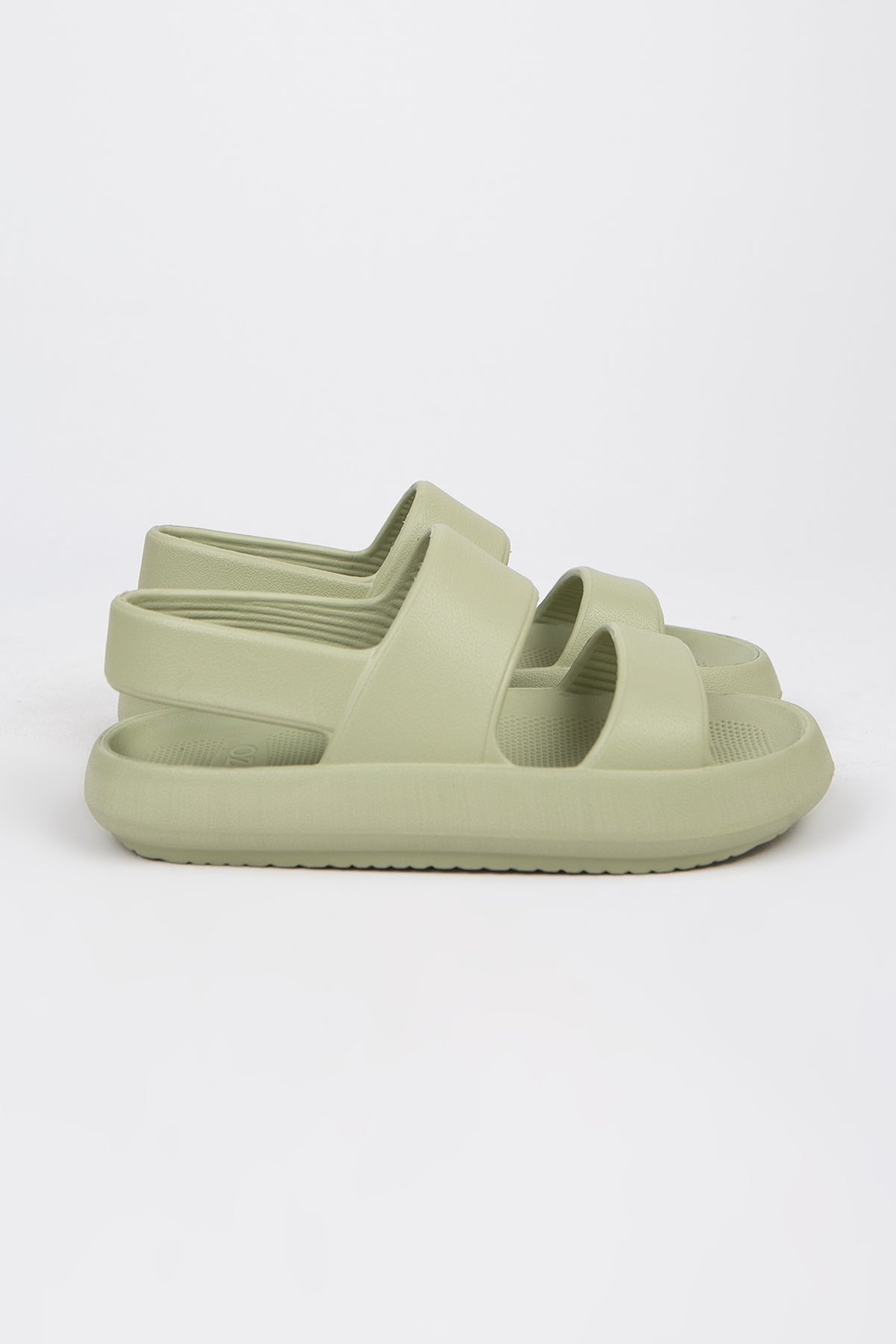 Masai Yeşil Çift Bant Eva Plaj Günlük Yazlık Sandalet Terlik
