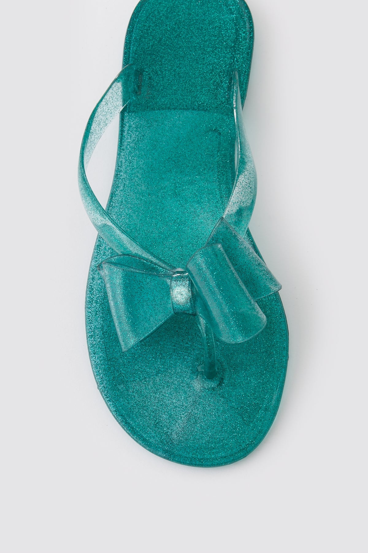 GLORIA Simli Yeşil Bayan Plaj Terliği