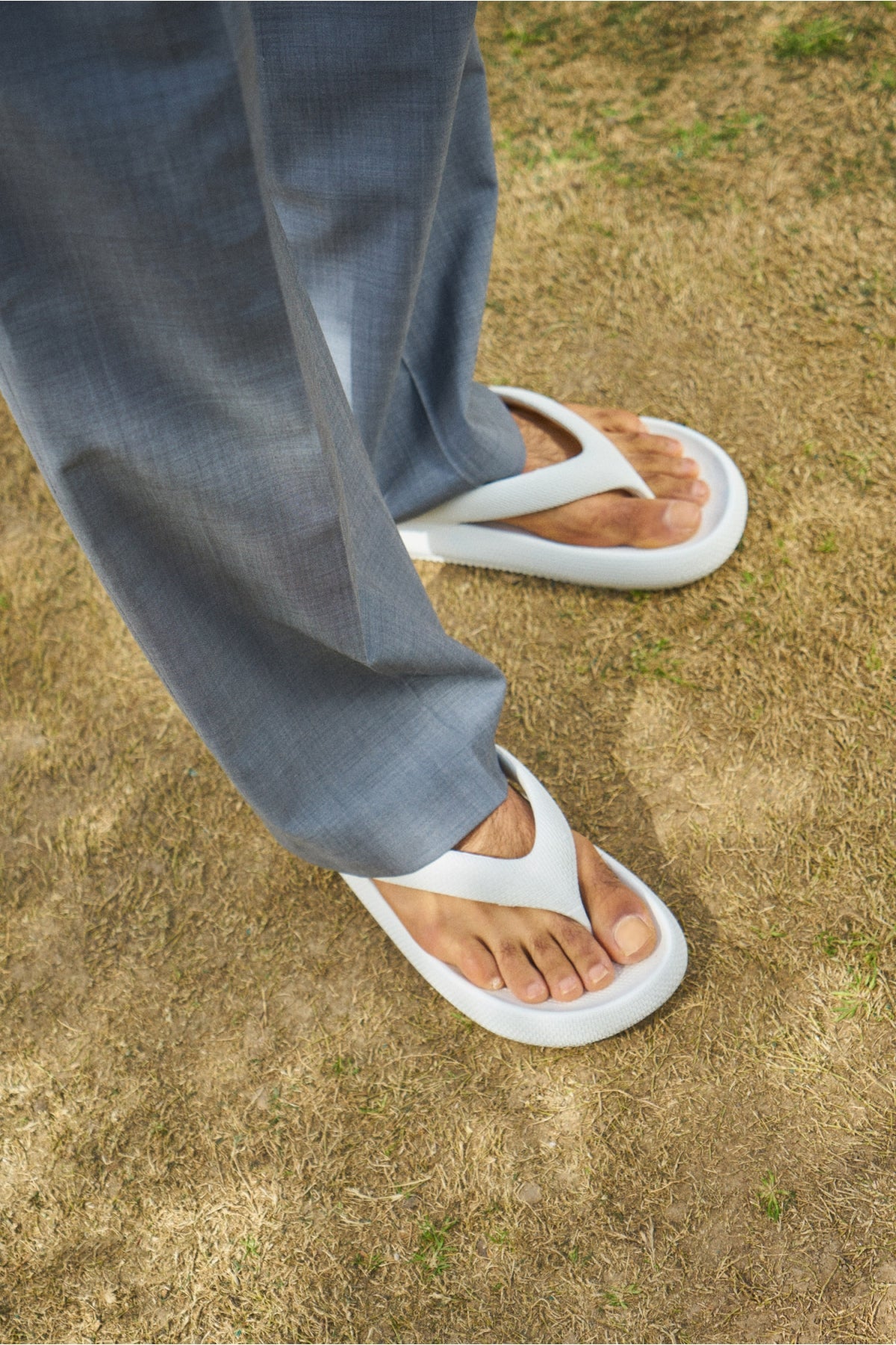 Antonio Beyaz Erkek Parmak Arası Eva Plaj Terliği