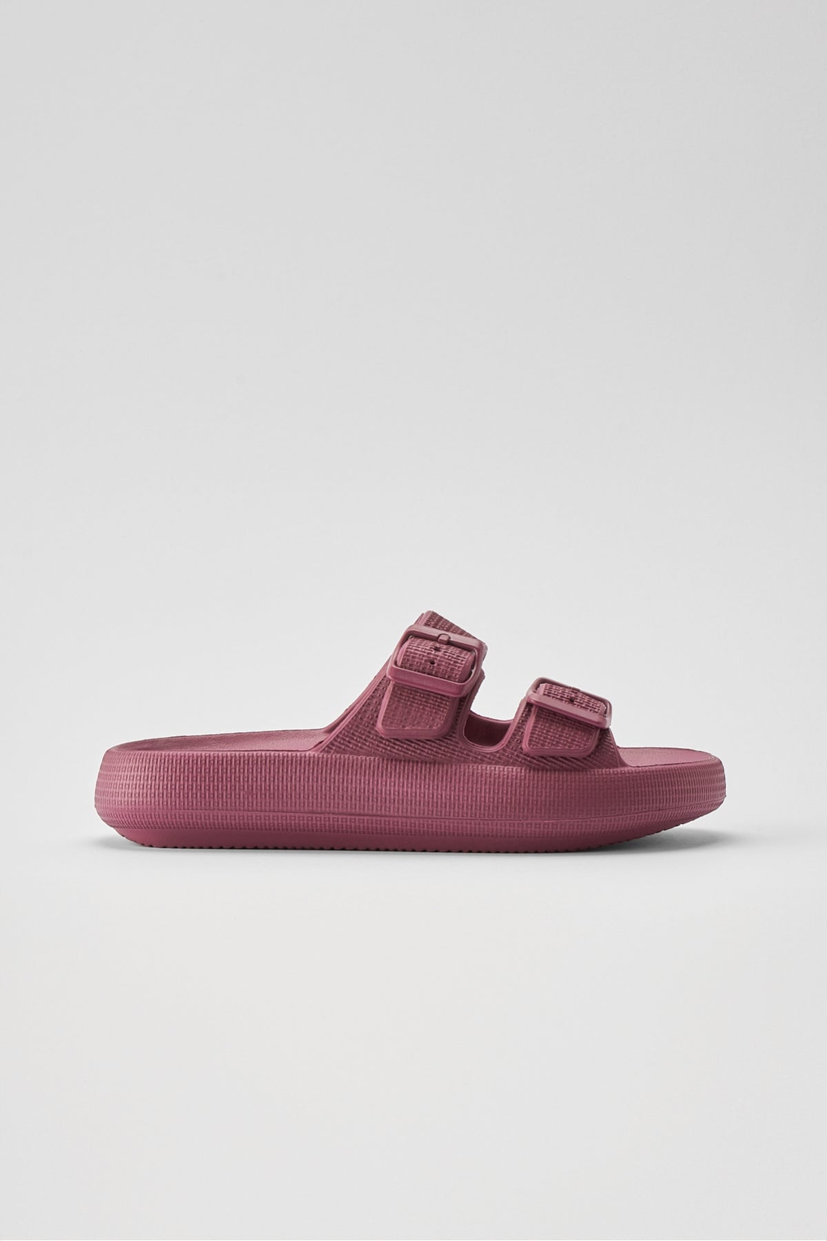 Lily Vişne Çift Bant Eva Platfrom Günlük Yazlık Plaj Terliği