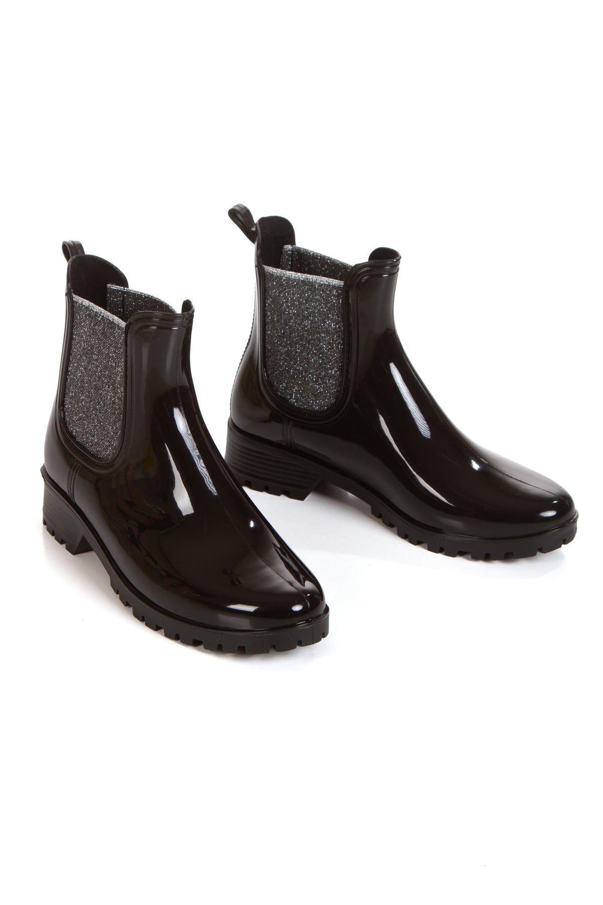 Ducie Londan  siyah poliüretan tabanlı yağmur botu